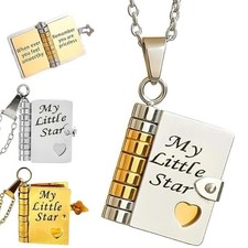 Collana con ciondolo libro My
