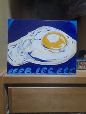 Quadro Dipinto A Mano Su Tela In Acrilico 24x30 "Occhio Di Bue"