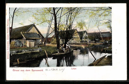 Cartolina leipe spreewald - leipe,