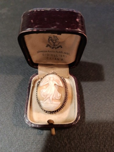 Antica spilla cammeo - , con