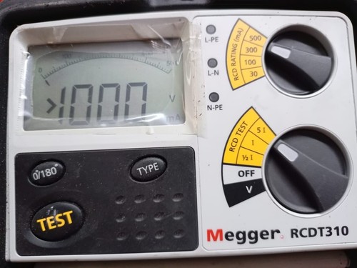 Tester megger rcdt310 - tester,