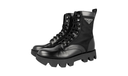 Prada leather booties - leather,