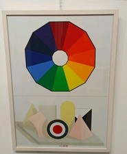 Lucio DEL PEZZO - Serigrafia Originale Su Tavola Cm 70×50