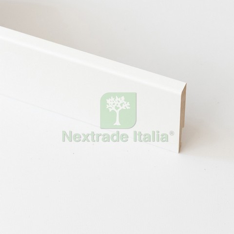 5pz battiscopa mdf bianco - in,