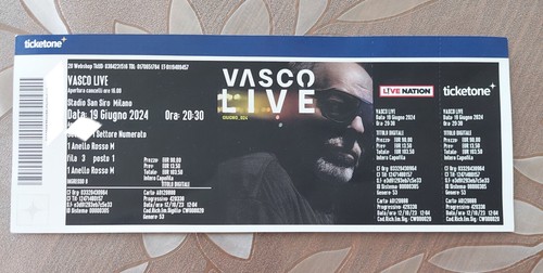 Biglietto vasco rossi - biglietto,