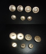 CARABINIERE serie bottoni x uniforme originali DISUSO Anni 50 decoraz. larga - g