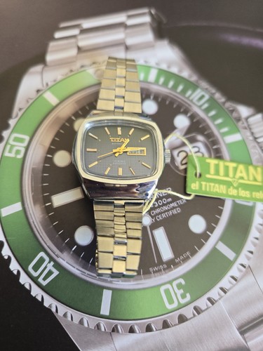Reloj vintage titan automatic - reloj,