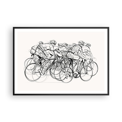 Poster 100x70cm bici corsa