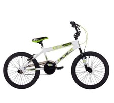 Bici BMX per bambini Flite Rampage ruota 20 pollici bianca e verde bicicletta bambini NUOVA