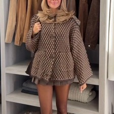 Zara Visone Marrone Oversize