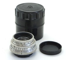 Rara 14 lame! Pancake style Carl Zeiss Jena Tessar 2.8/50 attacco Exakta