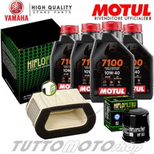 Tagliando YAMAHA YZF-R1 1000 1998 1999 2000 2001 / Kit Olio Motul 7100 + Filtri