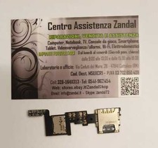 FLAT LETTORE SCHEDA SIM E MICROSD SAMSUNG GALAXY NOTE 4 SM-N910F ORIGINALE (17F)