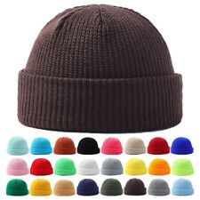 Cappello orologio berretto pescatore corto in maglia uomo donna invernale caldo berretto teschio