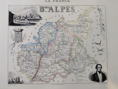 Basses alpes mappa del - alpes,