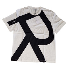 RAMZEN T-Shirt Bianca Maglia Uomo Con Etichetta Alta Moda Made in Italy Tg M