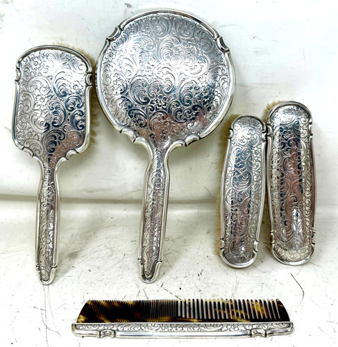 Set parrucchiere argento - set,