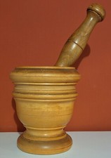 Mortaio In Legno Anni 50