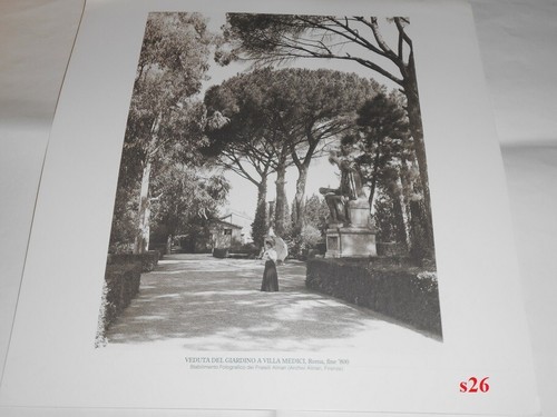 Veduta giardino villa medici - veduta,