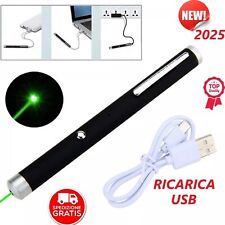 PUNTATORE LASER VERDE PROFESSIONALE USO ASTRONOMICO ALTA QUALITA' RICARICA USB