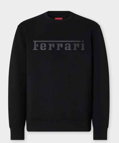Felpa ferrari nera maglia - ferrari,
