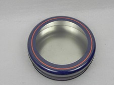 Scatola di latta Rotonda Sergio Tacchini Fragrance Lab con Plastica Trasparente