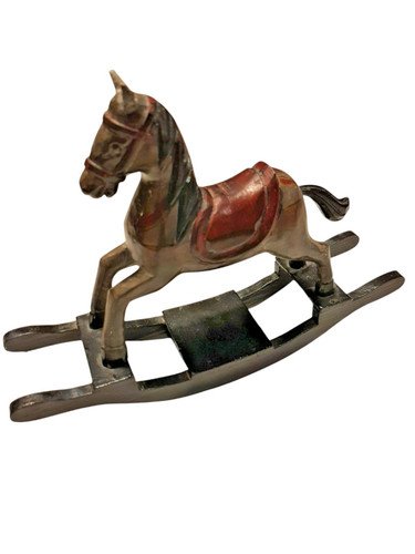 Cavallo dondolo legno antico - cavallo, a