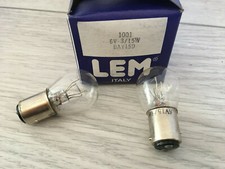 10 x lampadina 6v 15/3 w