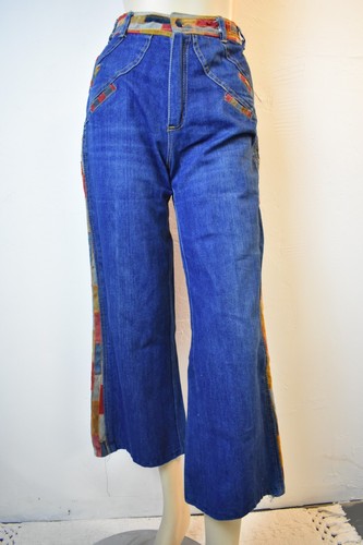 Jeans denim patchwork - , hippie