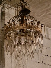 Lampadario Metallo Dorato 5