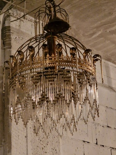 Lampadario metallo dorato - lampadario, 5