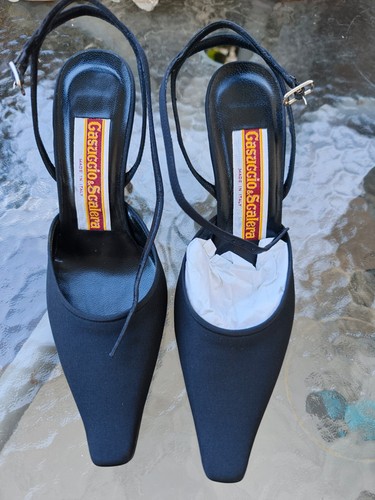 Sandali eleganti raso nero - sandali, in