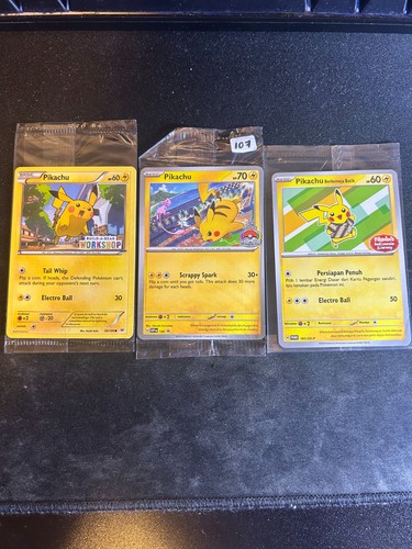 Lotto pikachu sigillati - lotto,