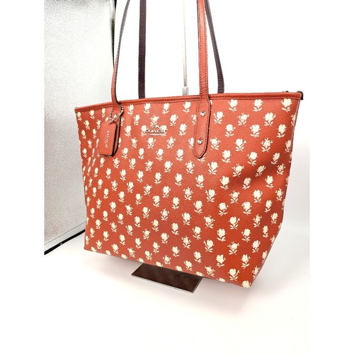 Borsa coach pelle rossa - coach, in
