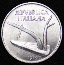 ITALY ~ 1979 ~ 10 Lire ~ UNC