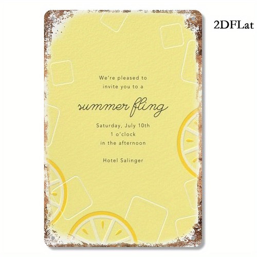 Summer fling insegna vintage - insegna,