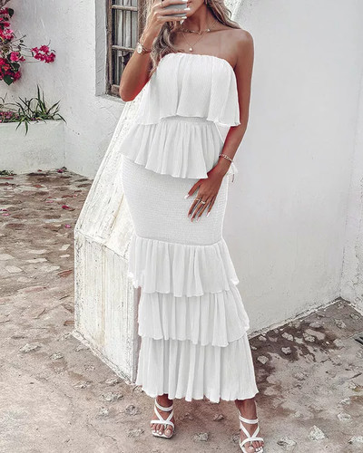 Vestito lungo bianco - lungo, elegante