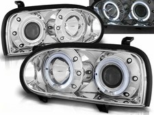 Faro proiettore Angel Eyes per Vw Golf III New Design cromato 09.1991-08.1997