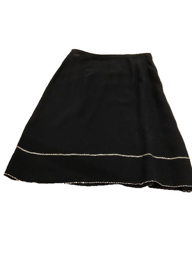 Gonna magazzino crepe nera - gonna, di
