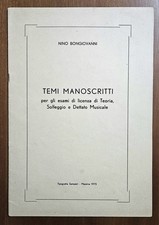 Temi Manoscritti. Esami di Teoria, Solfeggio e Dettato Musicale - N. Bongiovanni