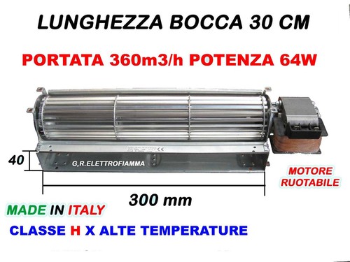 Ventola tangenziale 300 dx - ventola, l.300
