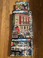 Lotto 3 Playmobil Ghostbusters 9219 9220 e 9222 Ecto-1 SOLO SCATOLE VUOTE