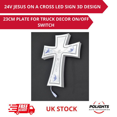 Insegna led 24v gesù croce - led,