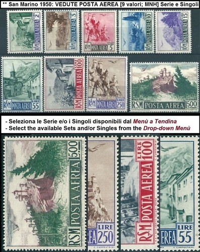 San marino 1950 vedute - **, 1950: