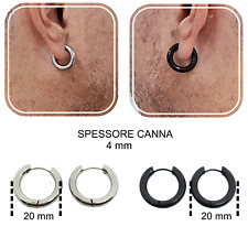 Orecchini a cerchio da uomo