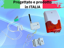 Kit Antifurto allarme CASA BOX GARAGE CANTINE gsm. Centrale ALLARME Con Sirena
