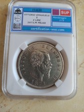 Moneta lire 1871 milano - moneta,