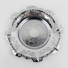 Vassoio Rotondo In Cromo