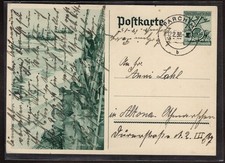 DEUTSCHES REICH - postkcarte da 6+4 pf spedita nel 1938 - TIMBRO DI PARCHIM G11