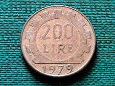 Moneta italiana 200 lire - moneta,